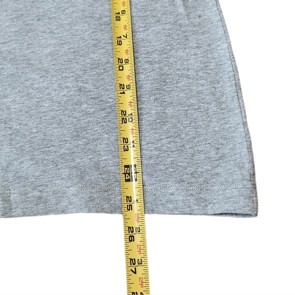❄️Cabi #3815 Lacey Tee Shirt Top Size M Sleeveless Gray Black Lace Cotton - Picture 4 of 7